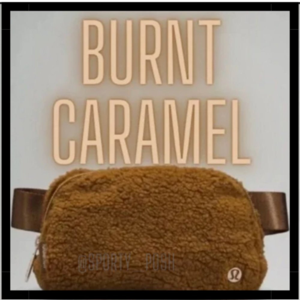 NWT Burnt Caramel Sherpa Fleece Everywhere Belt Bag lululemon - Picture 1 of 10